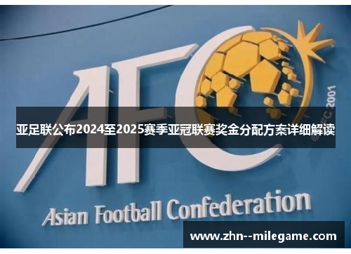 亚足联公布2024至2025赛季亚冠联赛奖金分配方案详细解读